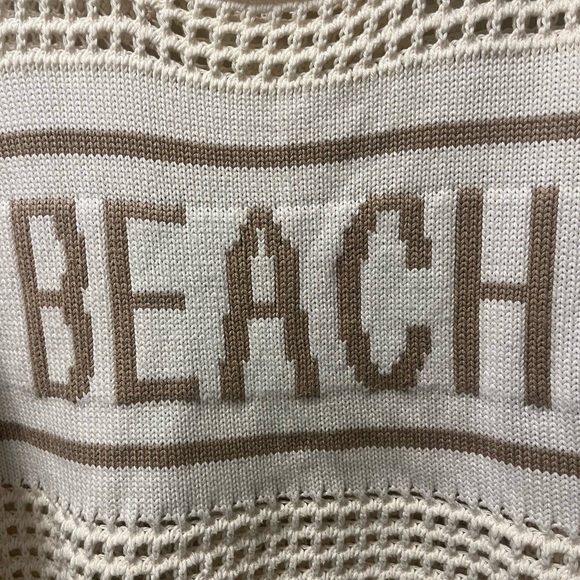 Vintage Havana Cream and Taupe Beach Sweater Sz Sm - Picture 5 of 5
